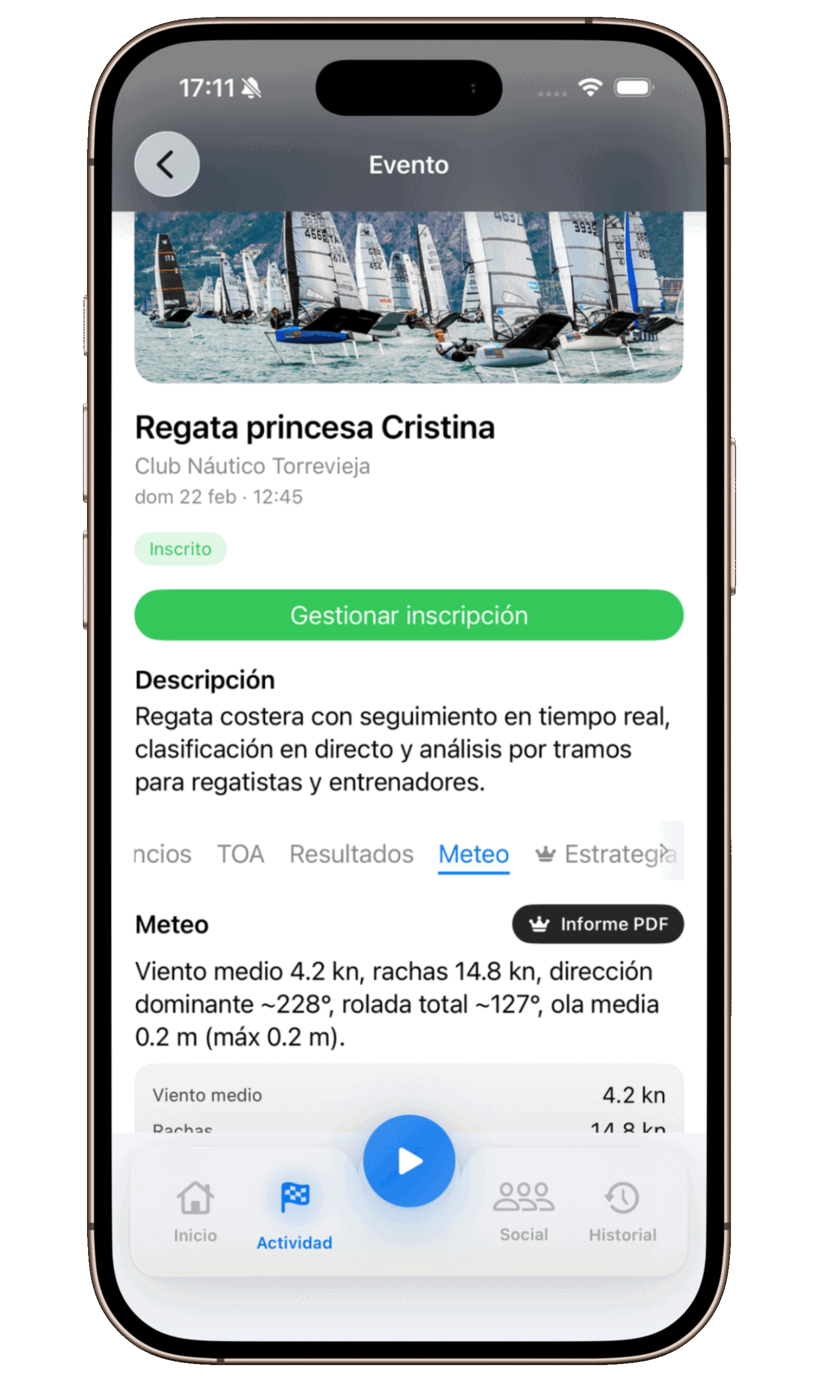 Grupos de entreno en SailIQ
